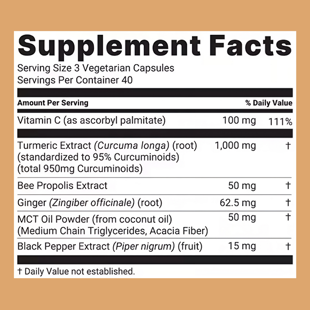 Pure Turmeric Curcumin Capsules