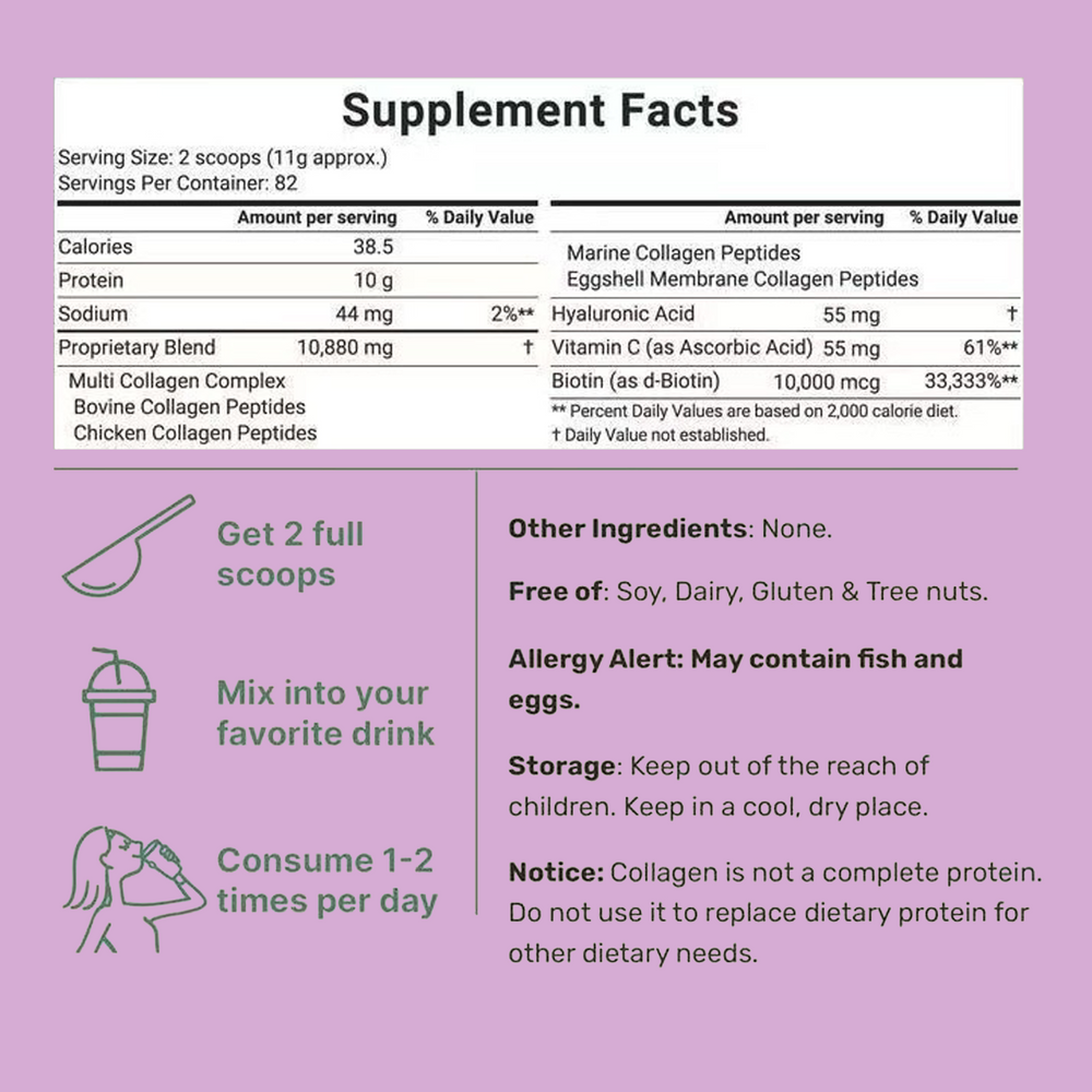 Multi Complex Collagen Protein