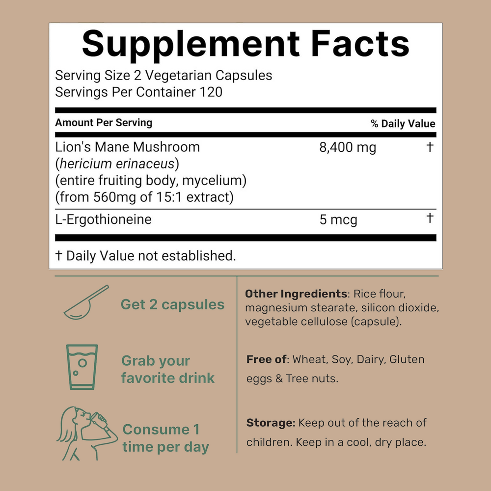 Pure Lions Mane Capsules