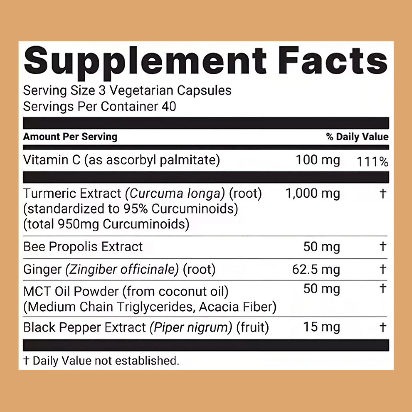 Pure Turmeric Curcumin Capsules